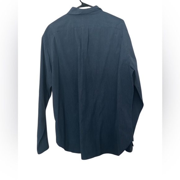 J. Crew Long Sleeve Button-Down Men’s Shirt Blue Gray Size XL 17.5-18 Office - Picture 2 of 6